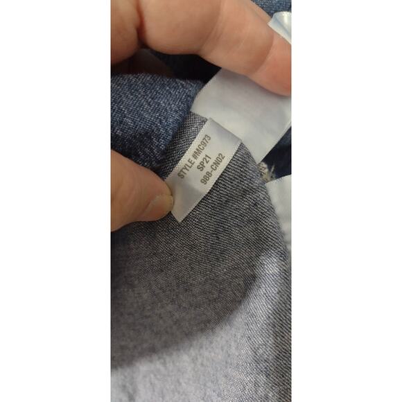 Madewell Chambray Blue Shirt Dress Size 2 - Picture 16 of 16